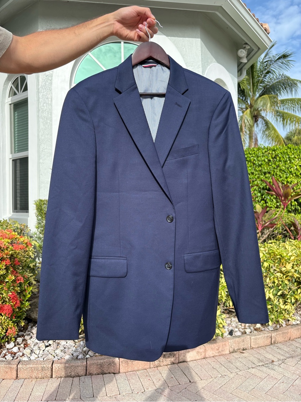 Tommy Hilfiger Navy Blue Suit Jacket - Classic Two-Button Blazer